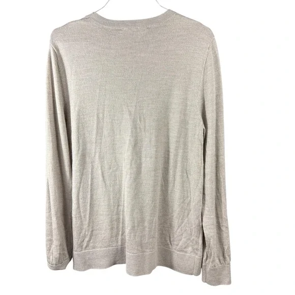 Katherine Barclay Sweater Womens Large Merino Wool Crewneck Pullover Classic - Picture 4 of 7